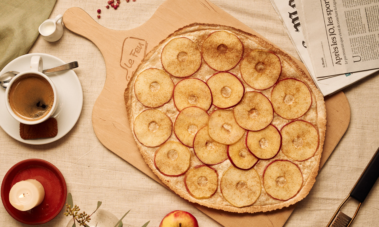 Flammkuchen Apfel Zimt von Le Feu