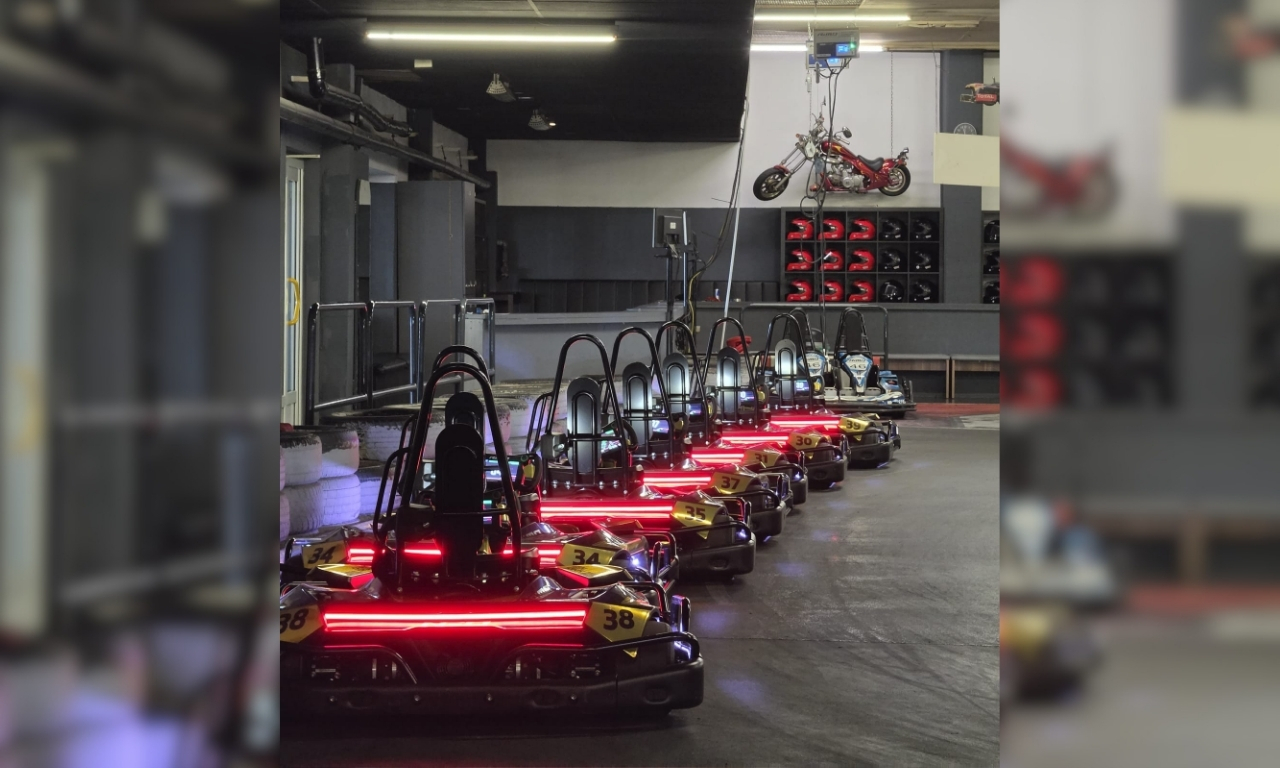 Kart-Fahrzeuge bei der Kartbahn Werther