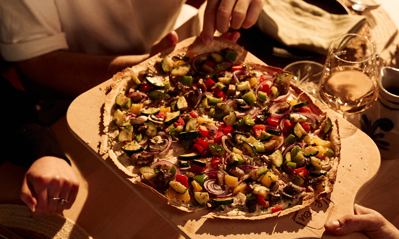 Flammkuchen mit Gemüse im Le Fleu